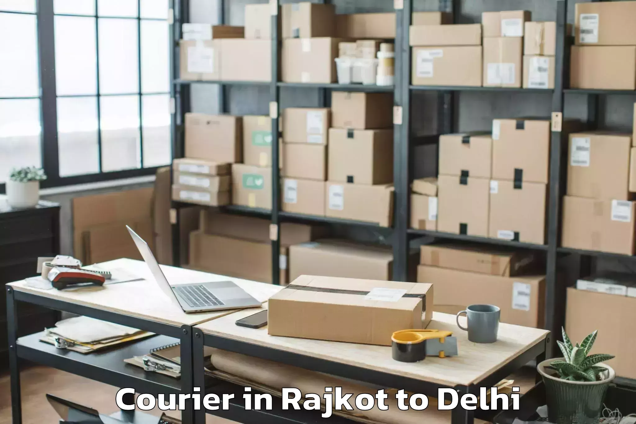 Top Rajkot to Ashok Vihar Courier Available